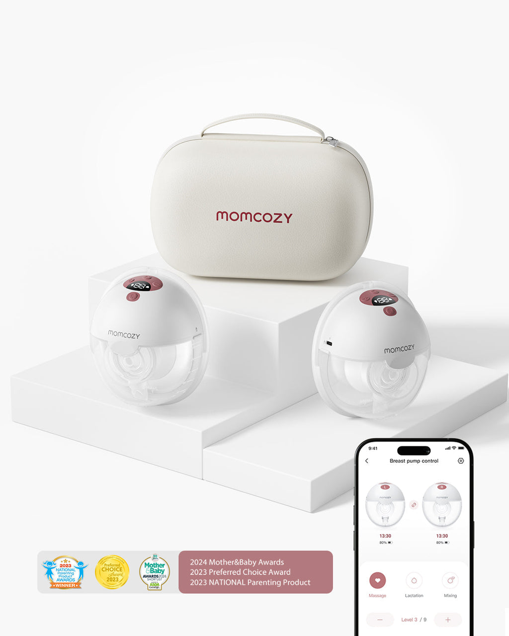 M5 Smart Bra Bundle: Double M5 Smart Breast Pump and 4-in-1 Pumping Bra(YN12)