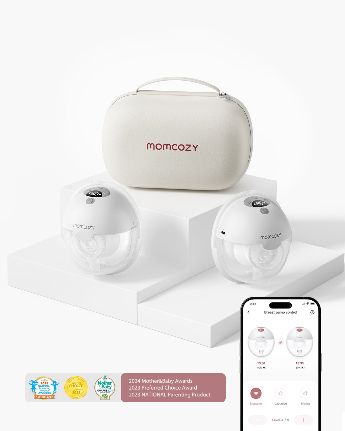 M5 Smart Bra Bundle: Double M5 Smart Breast Pump and 4-in-1 Pumping Bra(YN12)