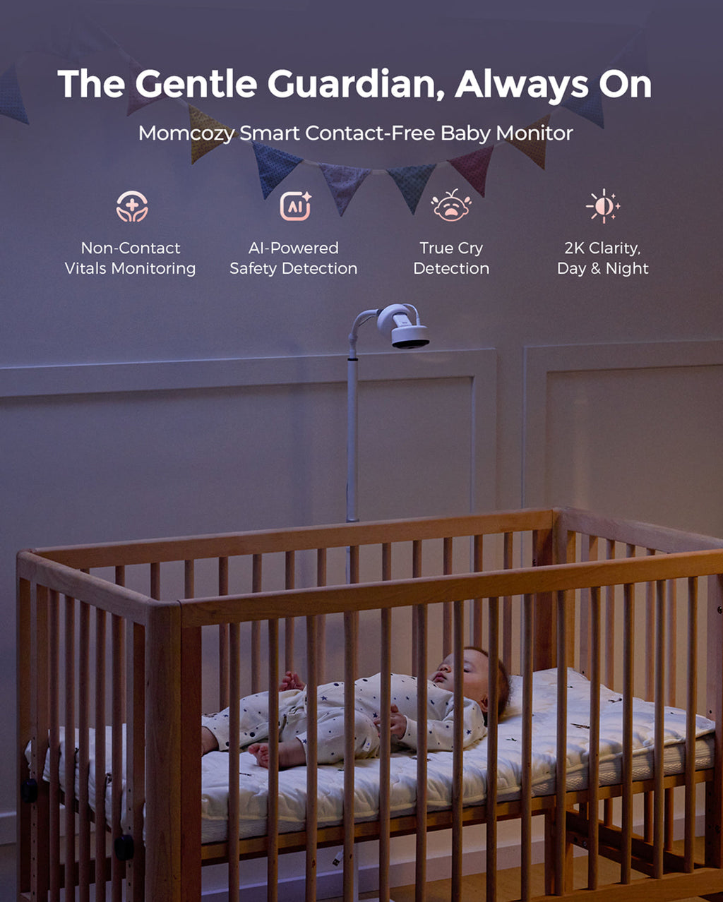 Momcozy Contact-Free Smart Baby Monitor (BM08)