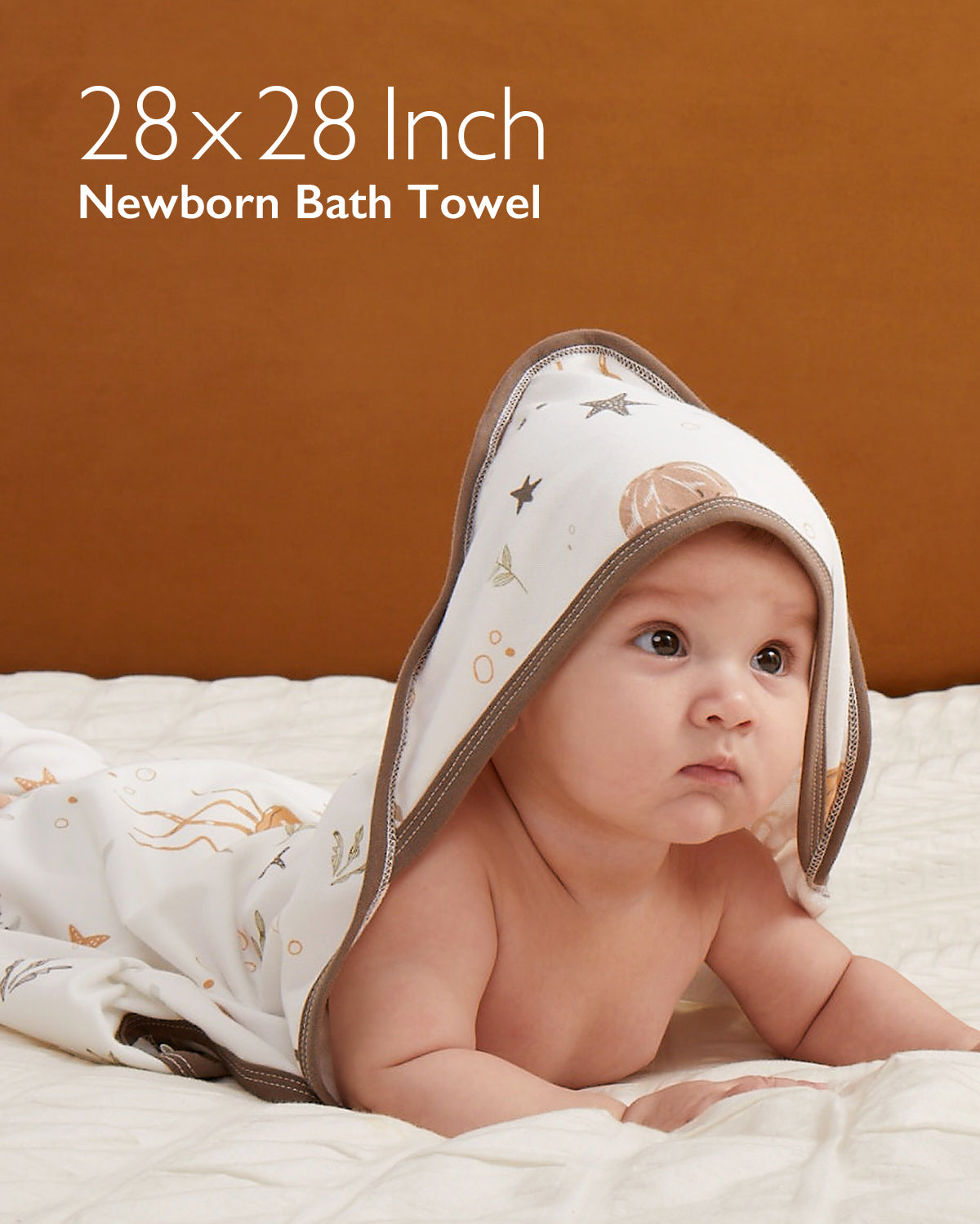Baby Hooded Towel for Newborn Shower - 2-Pack