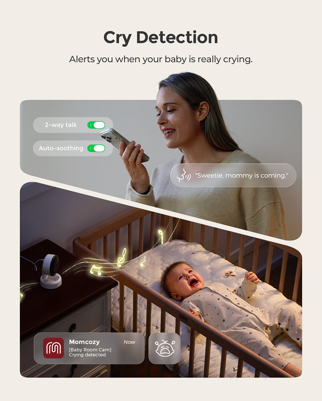 Momcozy Contact-Free Smart Baby Monitor (BM08)