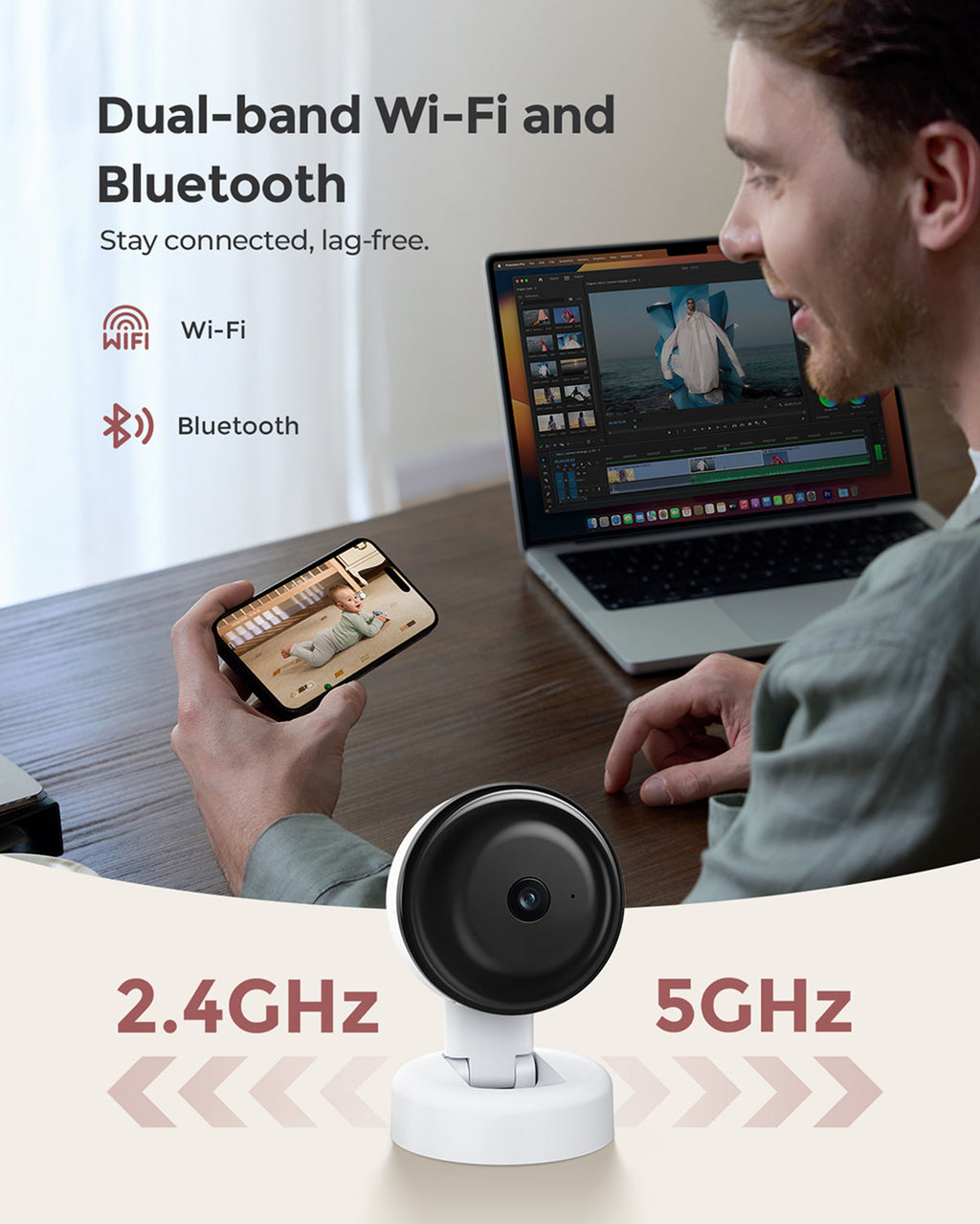 Momcozy Contact-Free Smart Baby Monitor (BM08)