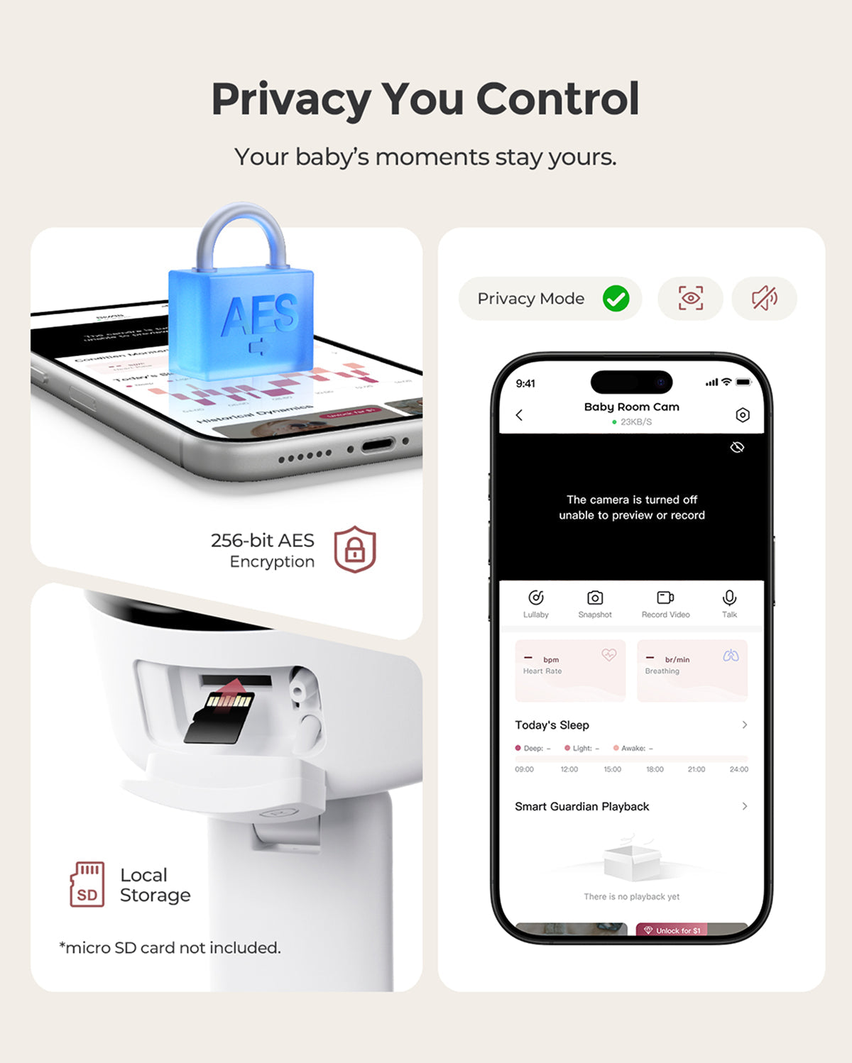 Momcozy Contact-Free Smart Baby Monitor (BM08)