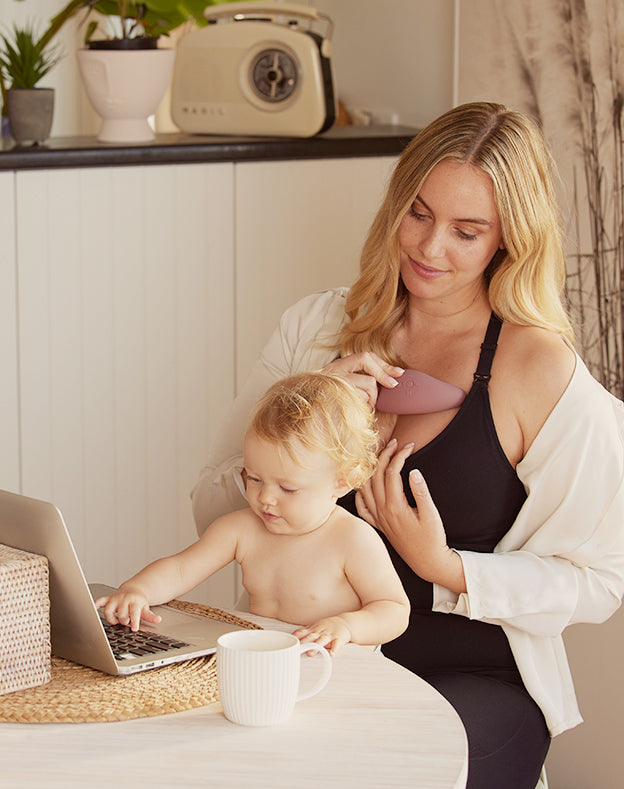 M5 Smart Massager Bundle: Double M5 Smart Wearable Breast Pump and One Breast Massager